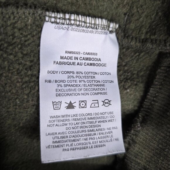 Boys Kids Nike Olive Green Hoodie Cotton Blend Casual Wear Long Sleeve Size L - Picture 4 of 8